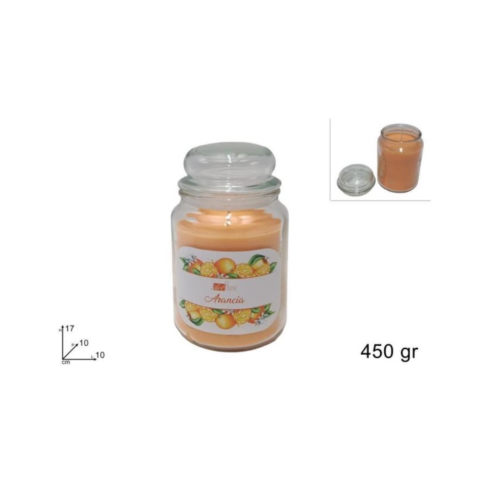 CANDELA PROFUMATA ARANCIA 450G 17X10X10